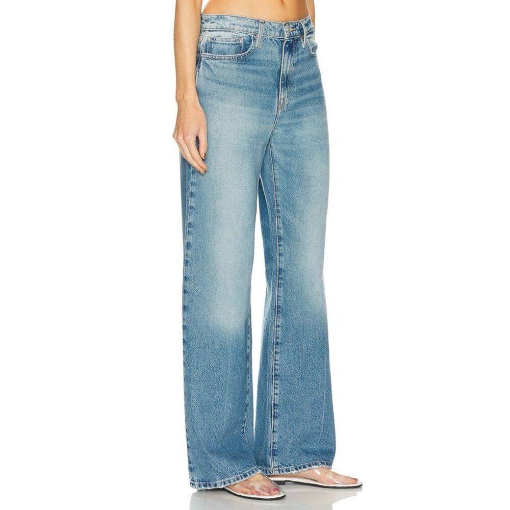 FRAME Le Jane Wide Leg Jeans Varsity Blues Size 32 - Picture 11 of 11